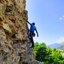 Climbing in Moreas Sector - Nestani Crag
